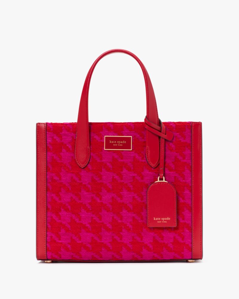 Manhattan Houndstooth Chenille Small Tote