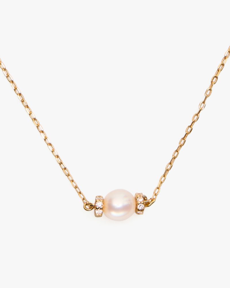 Kate Spade Fine Meant To Be Pearl & Diamond Pendant