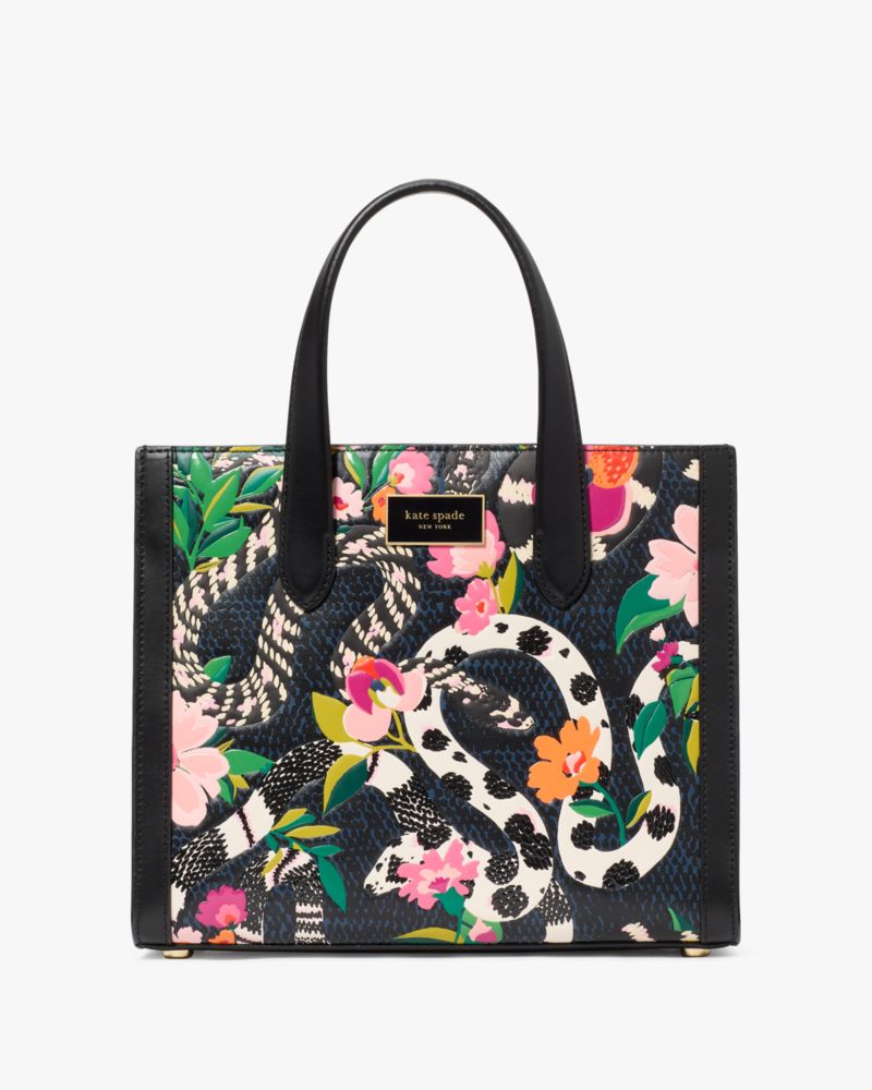 Manhattan Snake Print Small Tote
