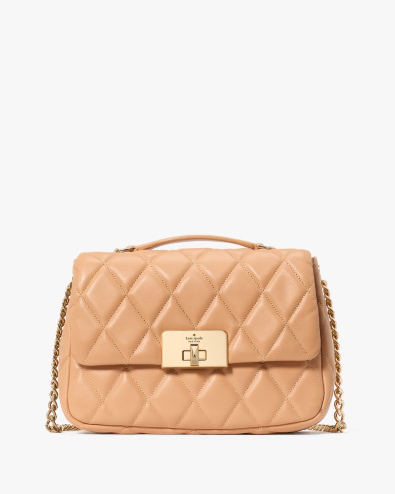 Carey Quilted Studs Small Flap Crossbody | Kate Spade Outlet