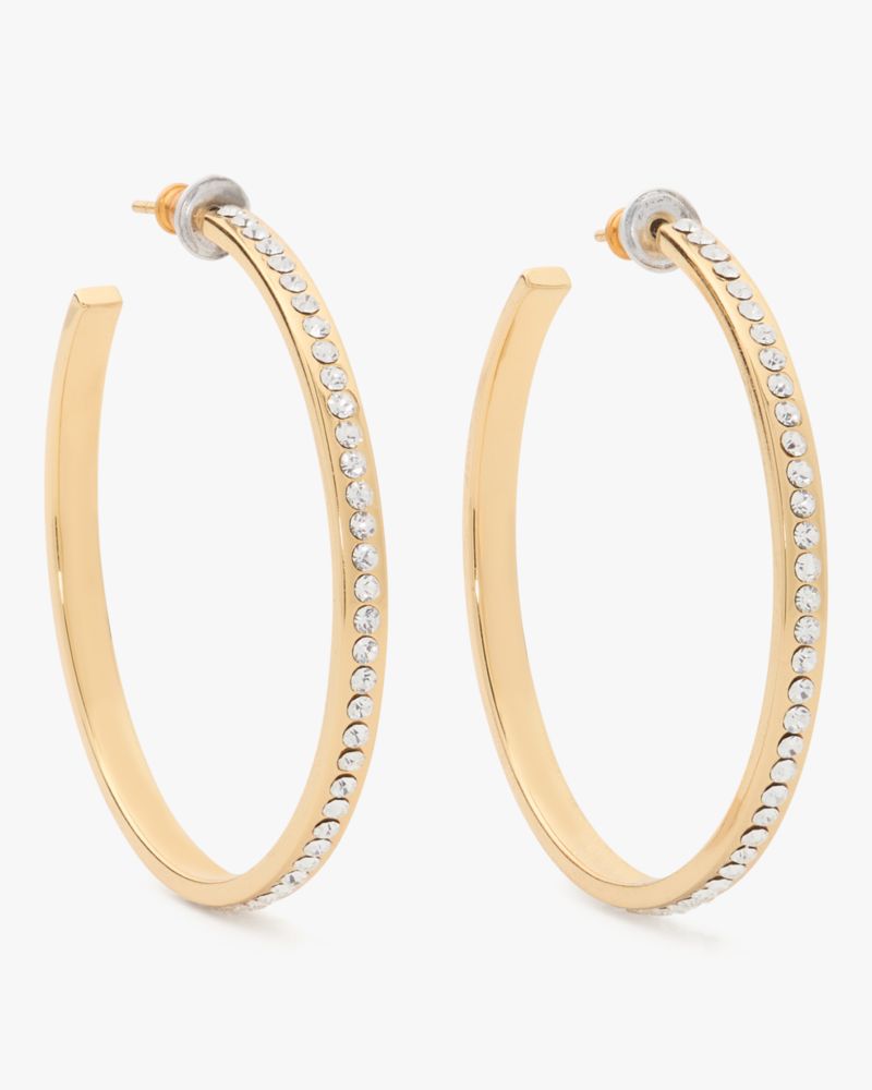 【特価セール】Kate Spade crystal hoopイヤリング Kate Spade New York That Sparkle Crystal-embellished Hoop