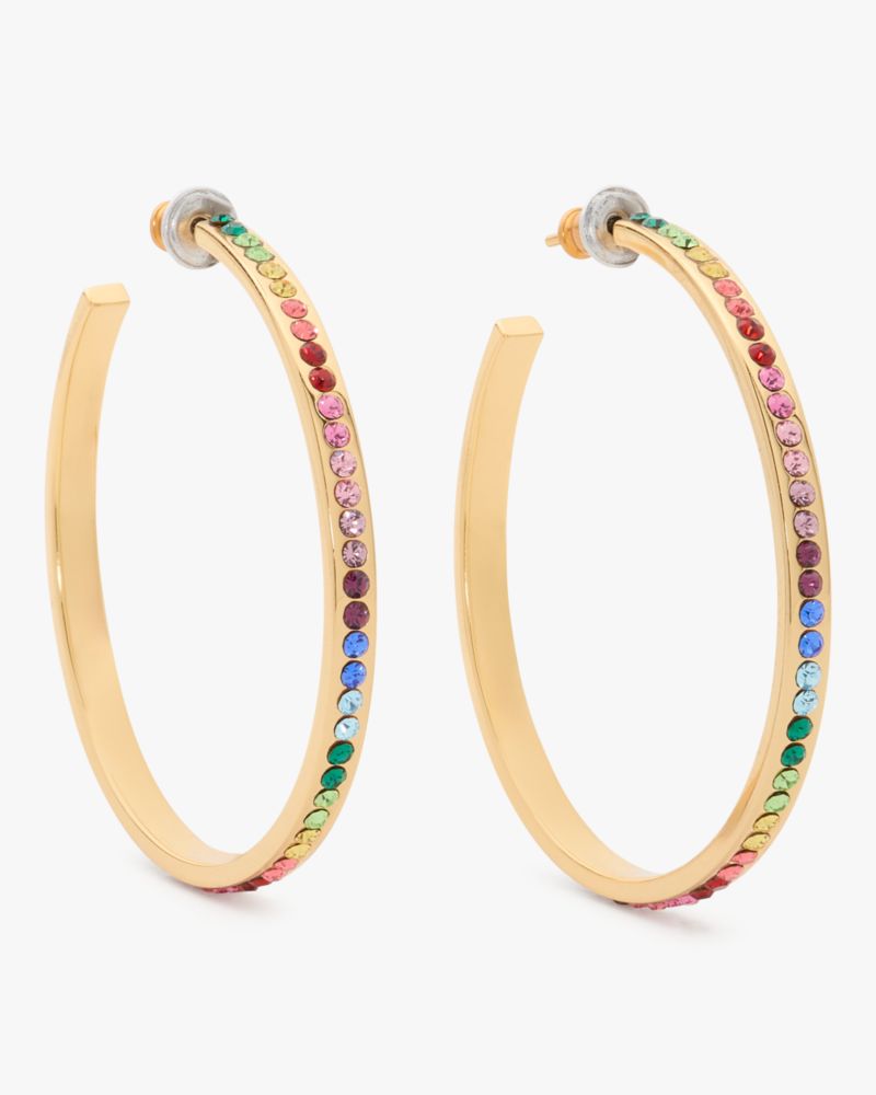 【特価セール】Kate Spade crystal hoopイヤリング Kate Spade New York That Sparkle Crystal-embellished Hoop