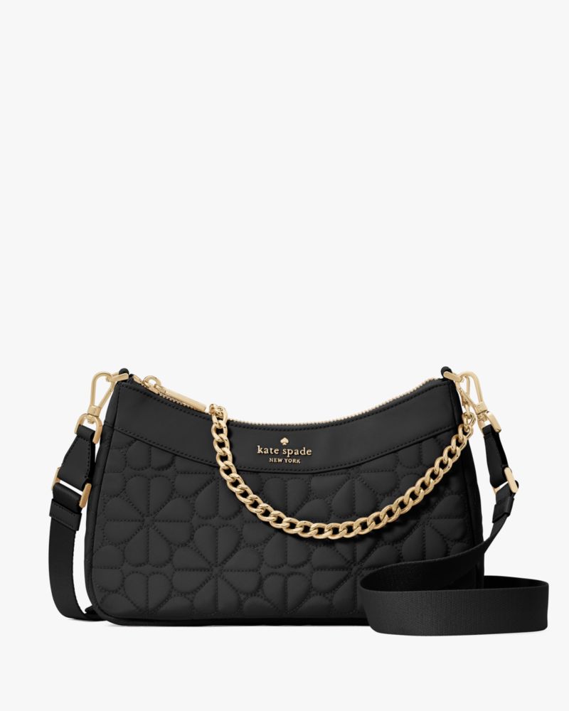トートバッグ Kate Spade Spade Flower Quilted Fabric Medium Tote  KK156 Kate Spade New York Spade Flower Quilted Nylon Medium Tote
