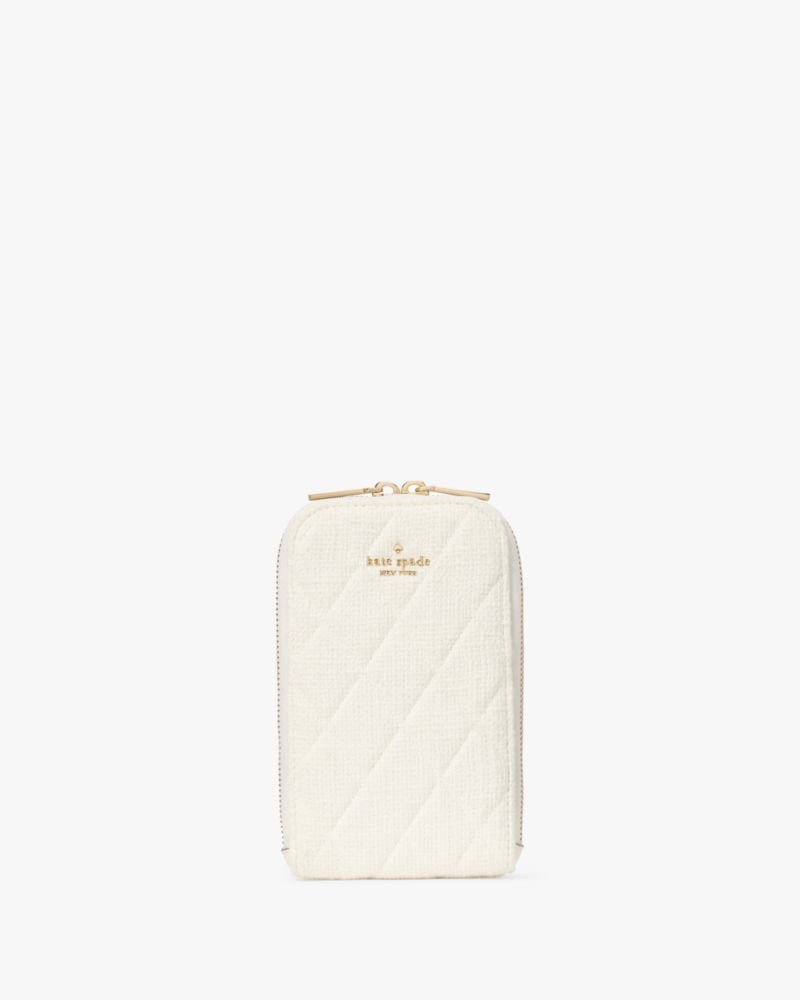 ショルダーバッグ・ポシェット Kate Spade Carey Quilted Micro Flap Crossbody KJ956 Kate Spade KJ956 Carey Quilted Micro Flap Crossbody IN Black