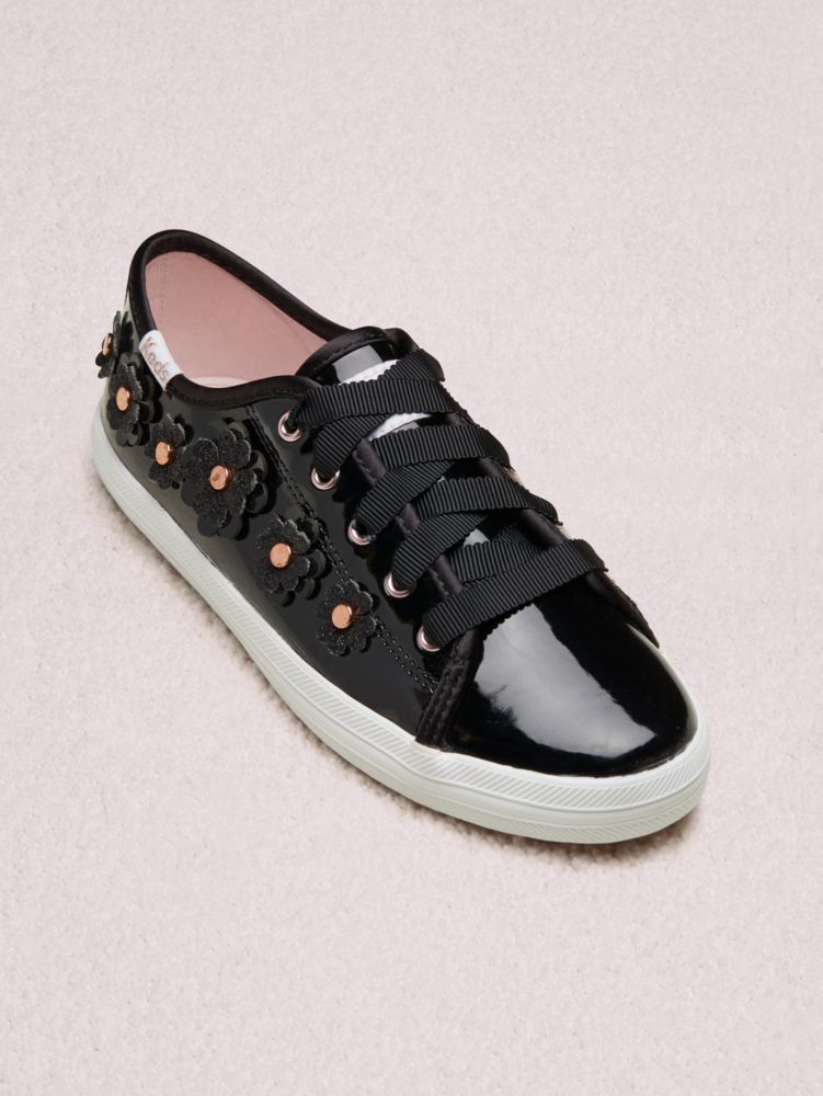 Keds Kids X Kate Spade New York Kickstart Floral Patent Leather Youth  Sneakers | Kate Spade New York