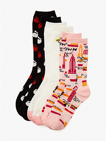 nyc 3-pack crew socks, , rr_productgrid