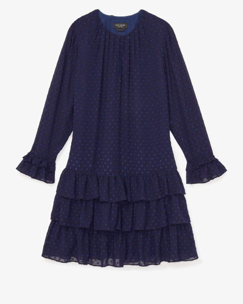 Breezy Dot Flounce Dress