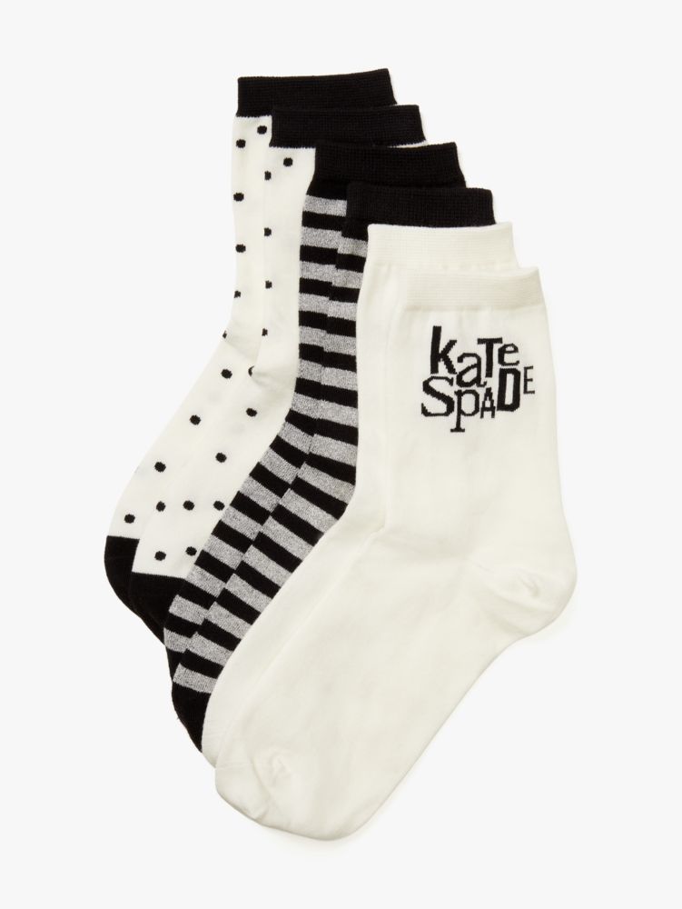 Logo 3 Pack Shortie Crew Socks, Opal, Product