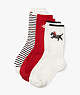 Holiday Terrier 3 Pack Boxed Crew Socks, Multi, ProductTile