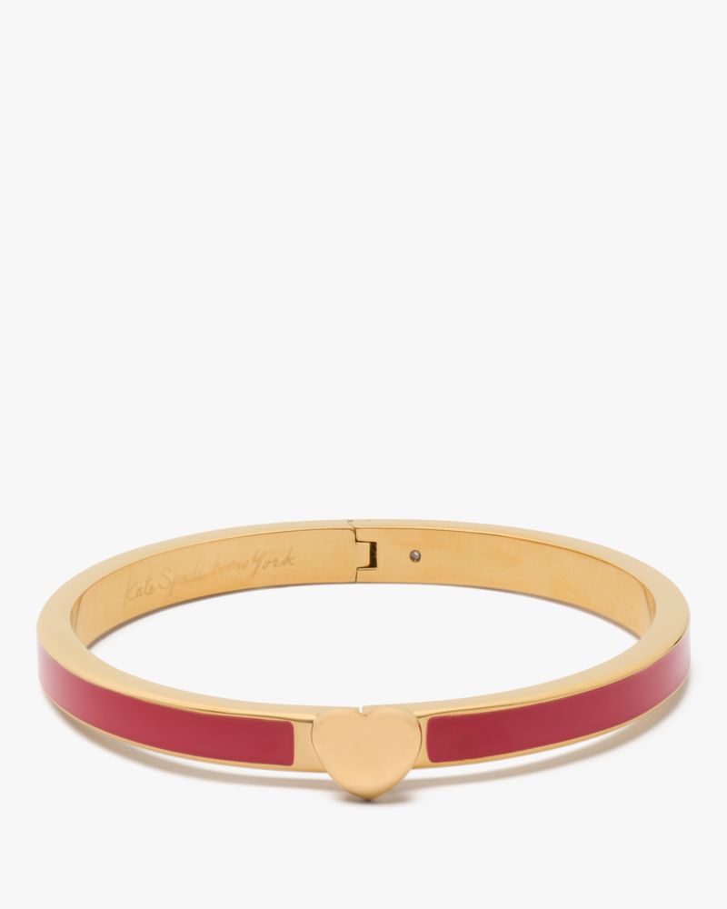 Heart You Enamel Hinged Bangle