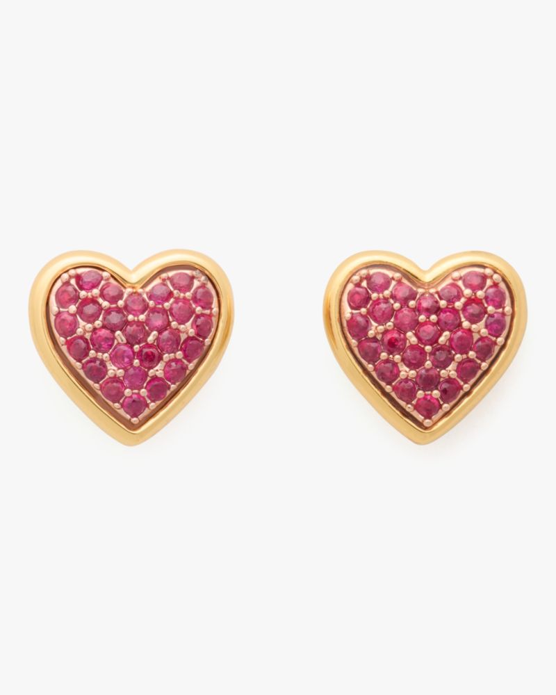 With All My Heart Pavé Studs