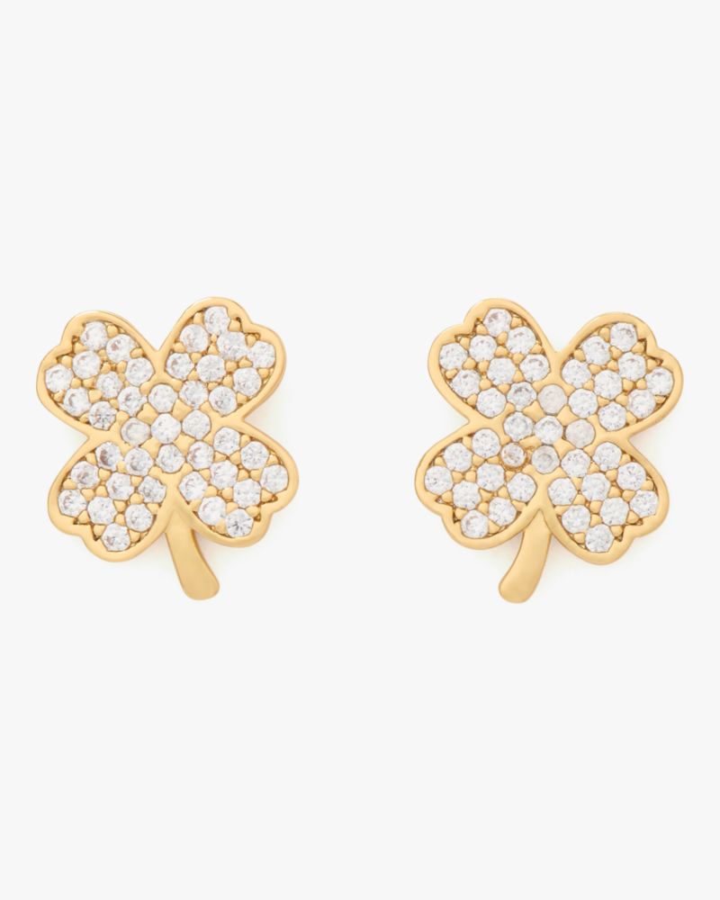 Lucky Charm Pavé Clover Studs