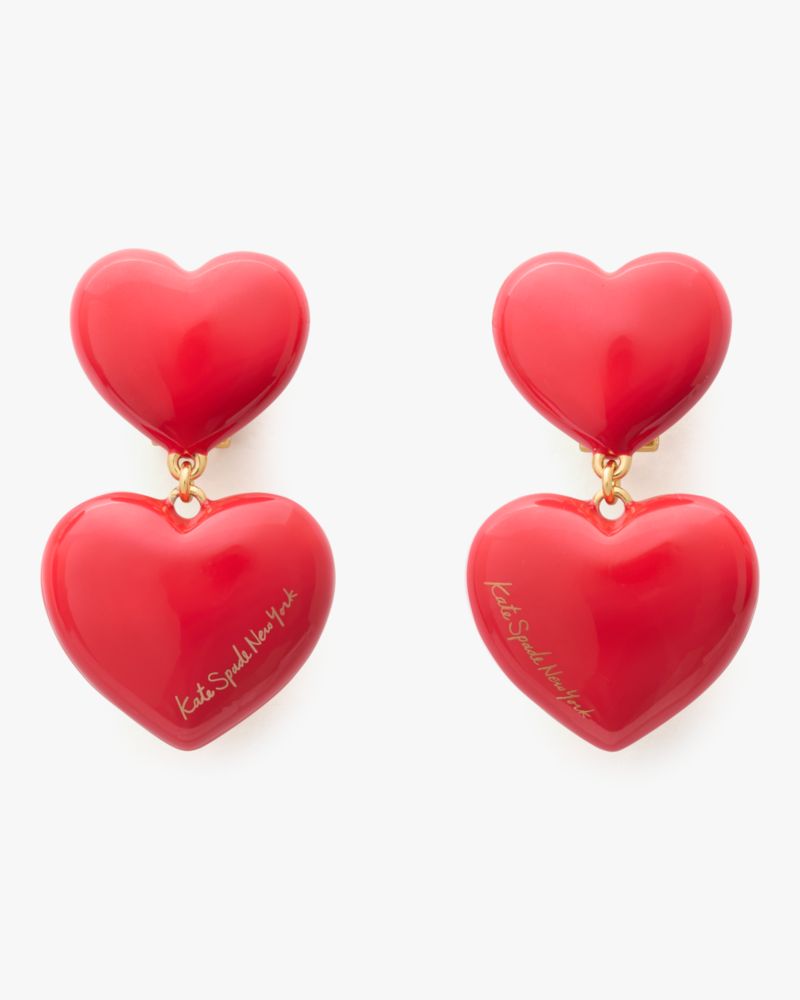 Heart You Double Drop Earrings