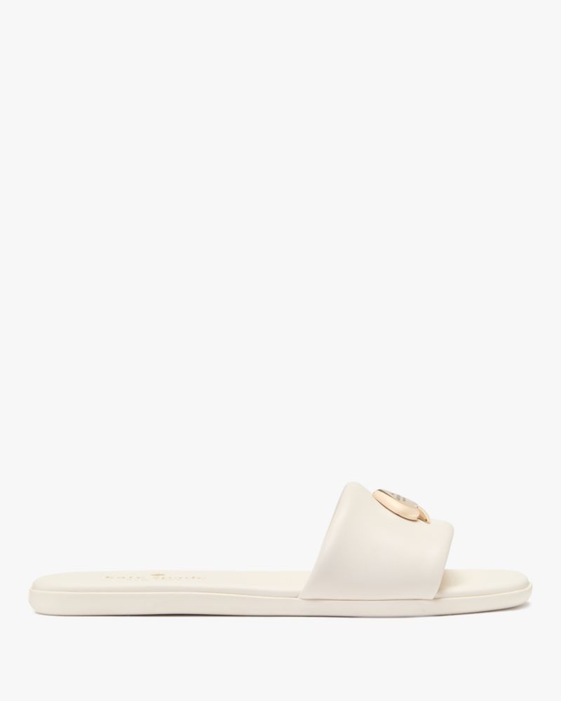 Kendall Smooth Leather Slide Sandal | Kate Spade Outlet