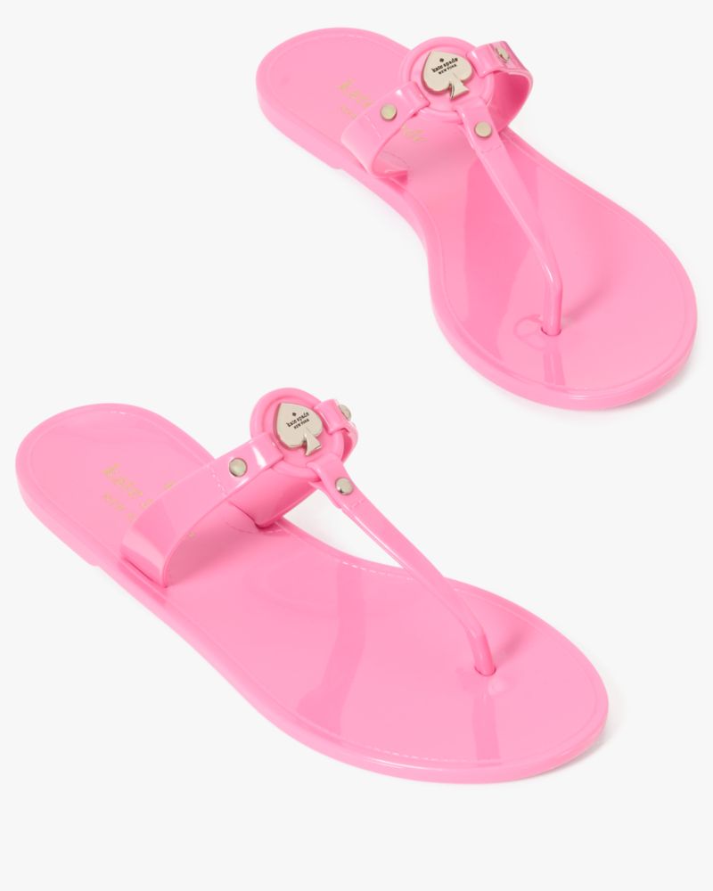 【Kate Spade】Kendall Smooth Leather Slide Sandal ◆国内発送 Kendall Jelly T Strap Sandal | Kate Spade Outlet