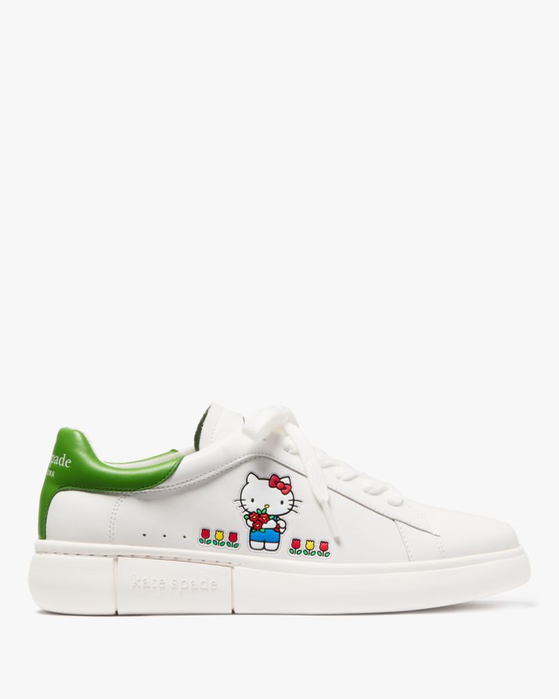 【Kate Spade】レザー スニーカー Hello Kitty コラボ Hello Kitty X Kate Spade New York Leather Sneaker | Kate
