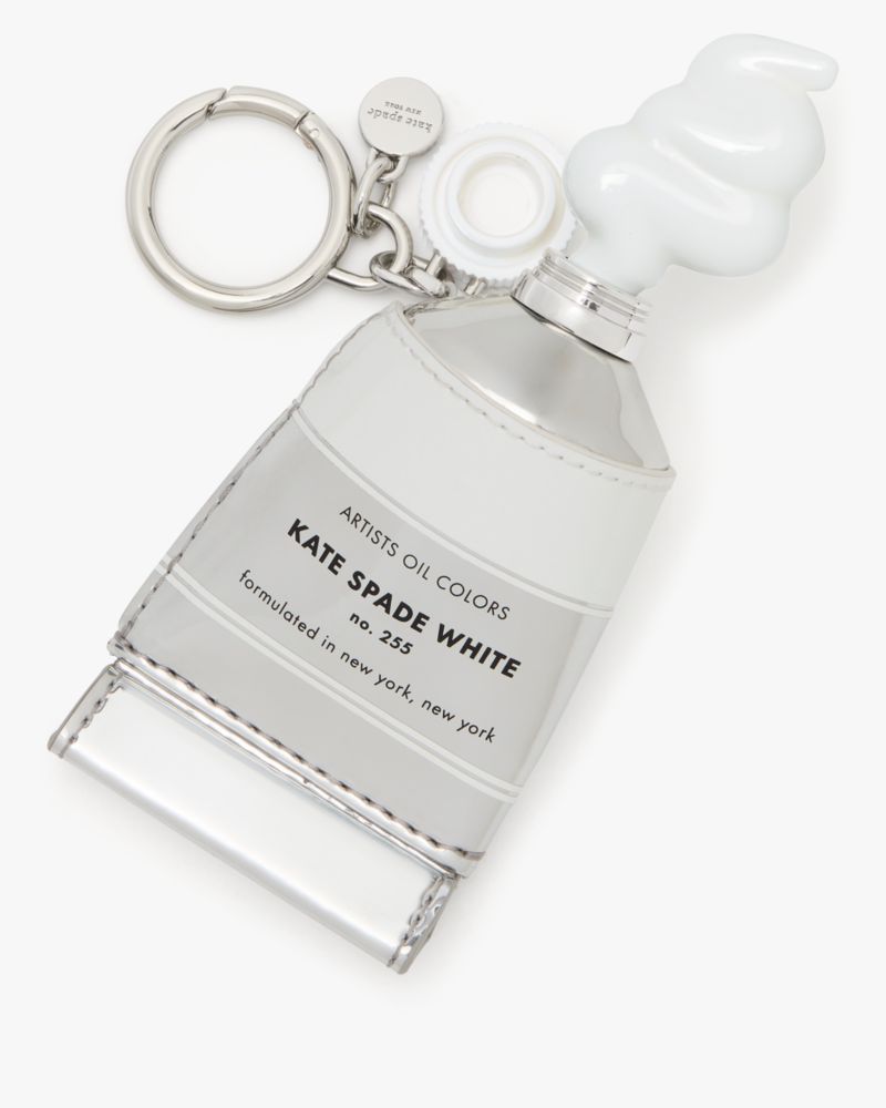 Kate Spade Squeeze Paint Tube Bag Charm In White