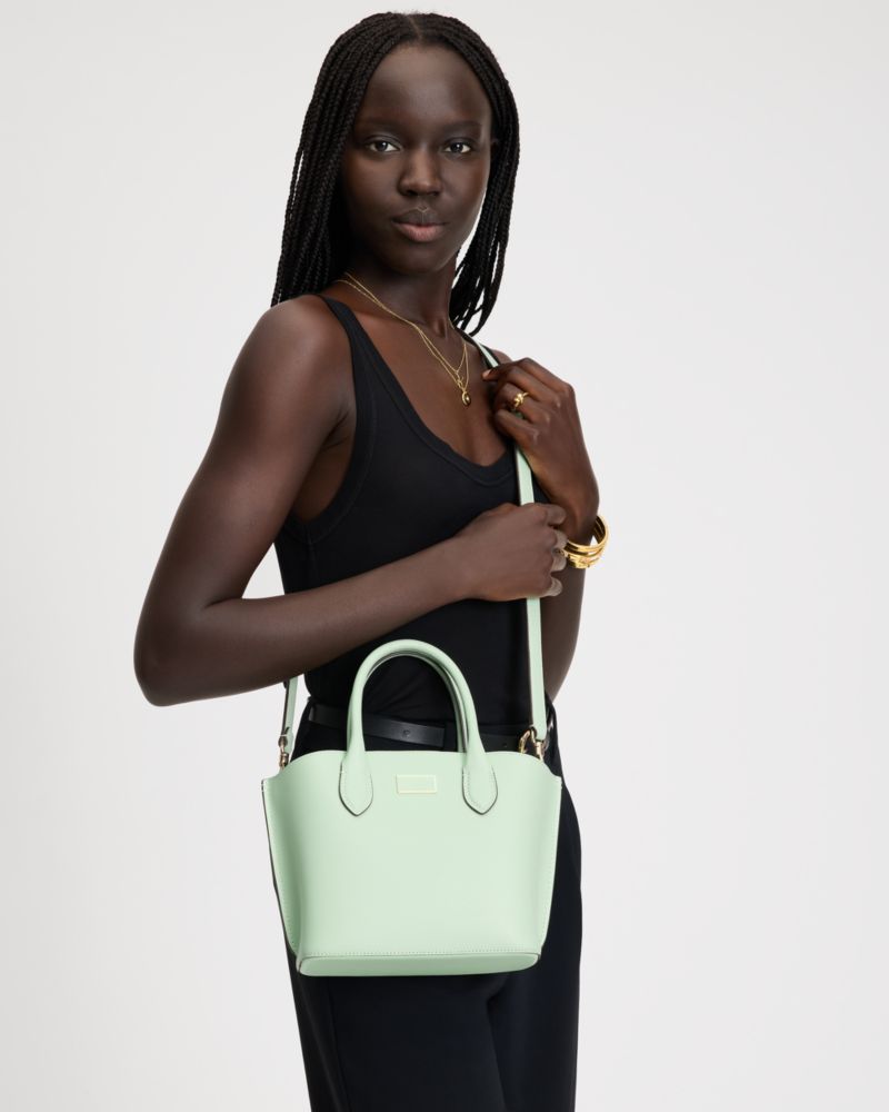 Kate Spade Suite Crossbody Tote In Pistachio Ice