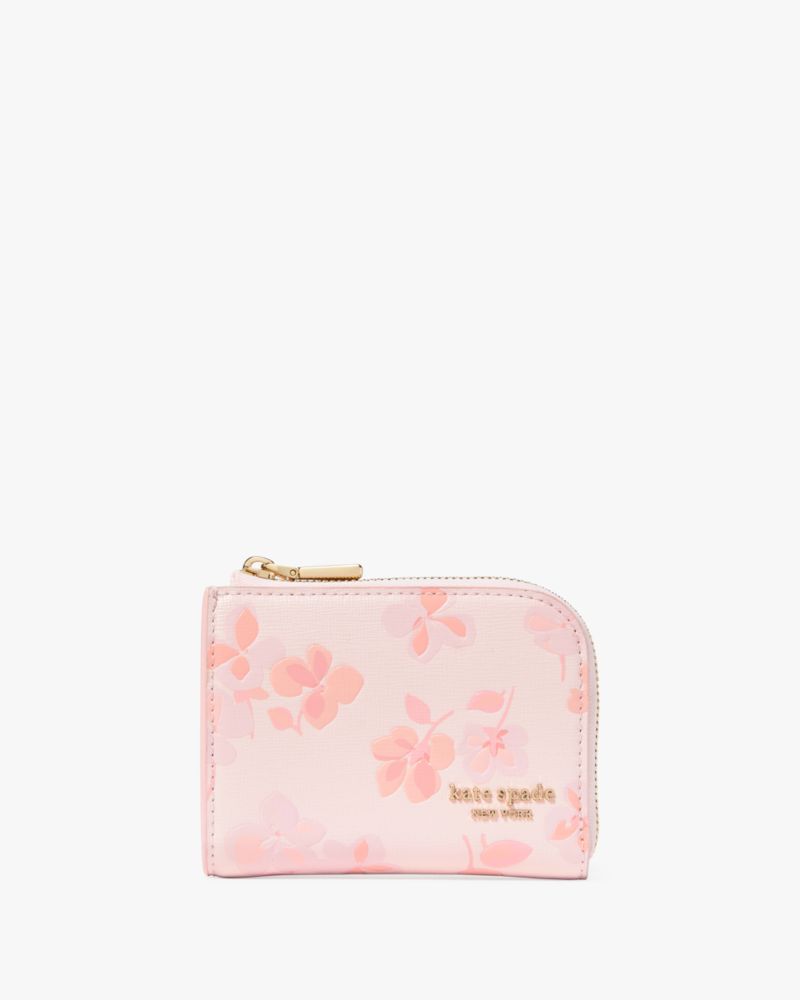 Devin Spring Pansies Zip Card Case