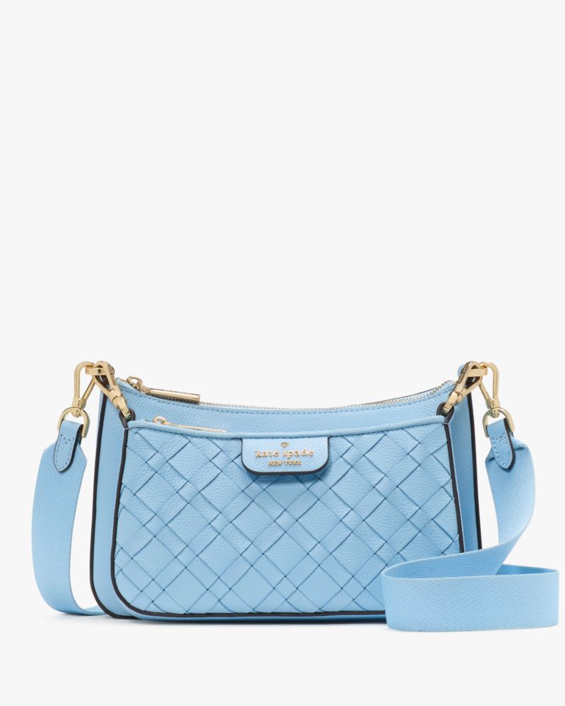 Kate Spade Duet Woven Umhängetasche Aus Leder