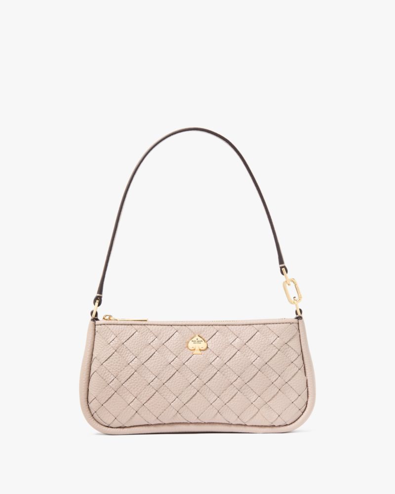 Kate Spade Kayla Wandelbare Tasche Aus Gewebtem Leder Mit Handschlaufe