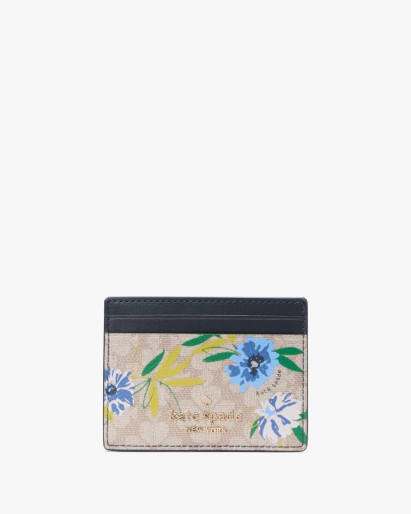 Spade Flower Floral Small Slim Card Holder | Kate Spade Outlet