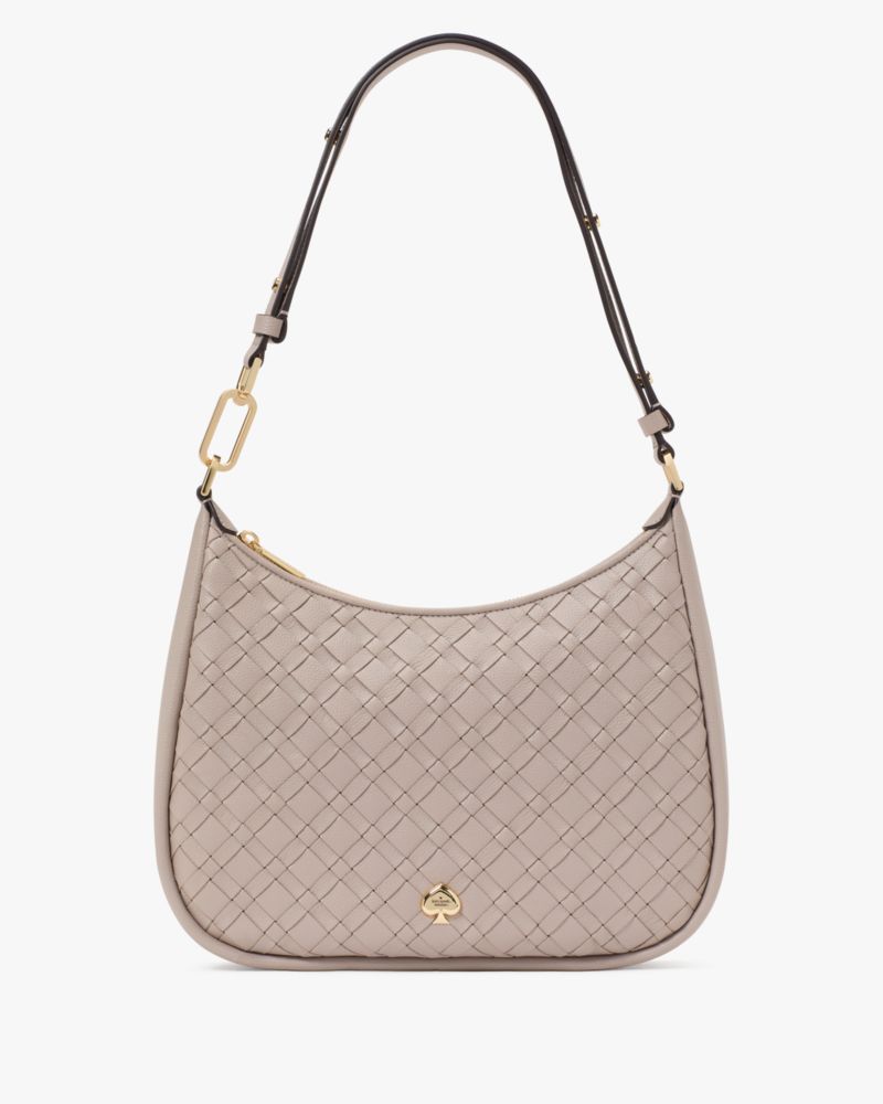 Kate Spade Kayla Woven Schultertasche Aus Leder, Groß