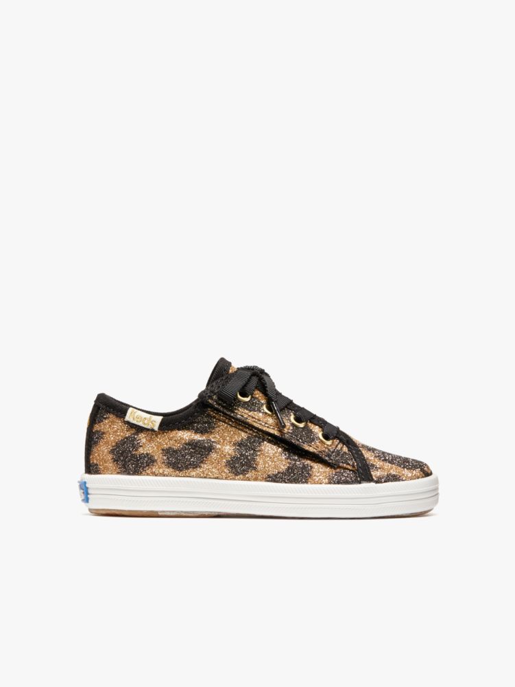 Keds Kids X Kate Spade New York Kickstart Glitter Leopard Toddler Sneakers  | Kate Spade New York