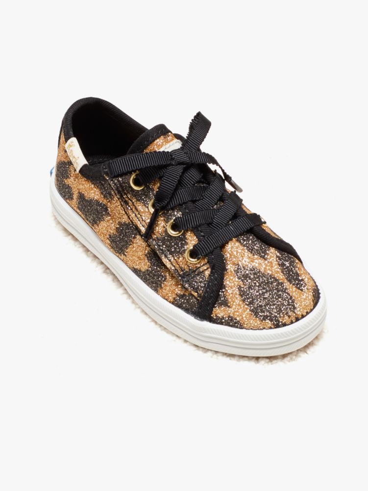 Keds Kids X Kate Spade New York Kickstart Glitter Leopard Toddler Sneakers  | Kate Spade New York