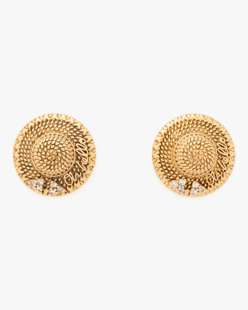 Out Of Office Straw Hat Studs