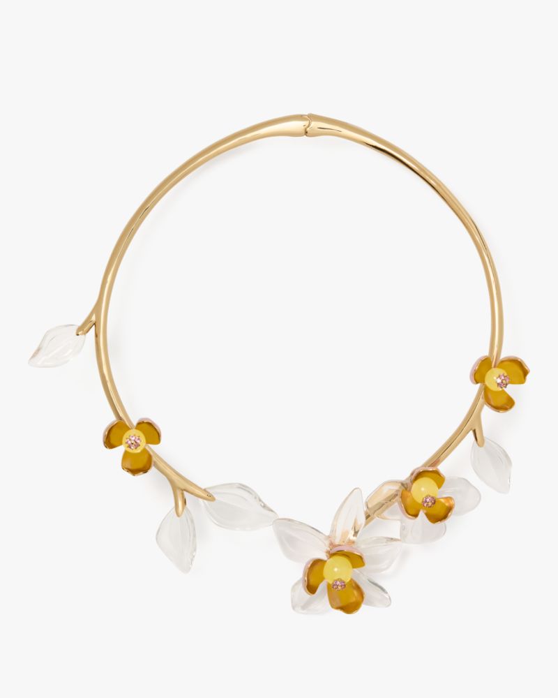 Kate Spade Bright Orchid Statement Collar In Pink
