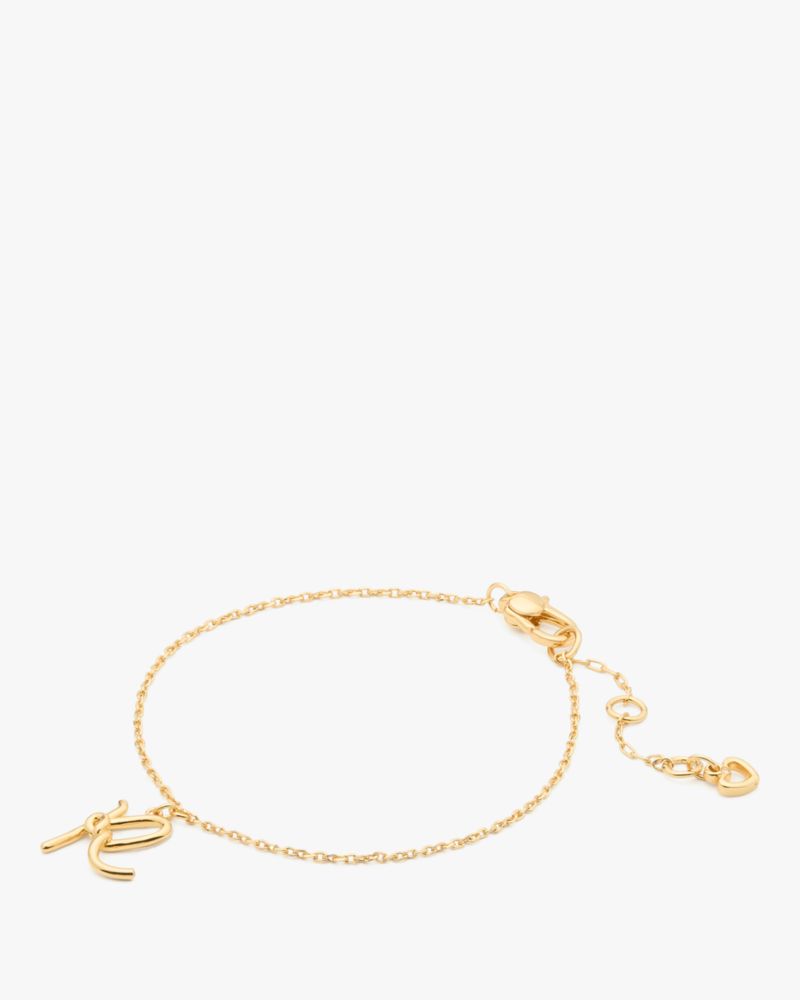 Kate Spade One In A Million R Bracelet In Gold