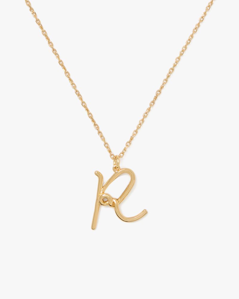 Kate Spade One In A Million R Pendant In Gold
