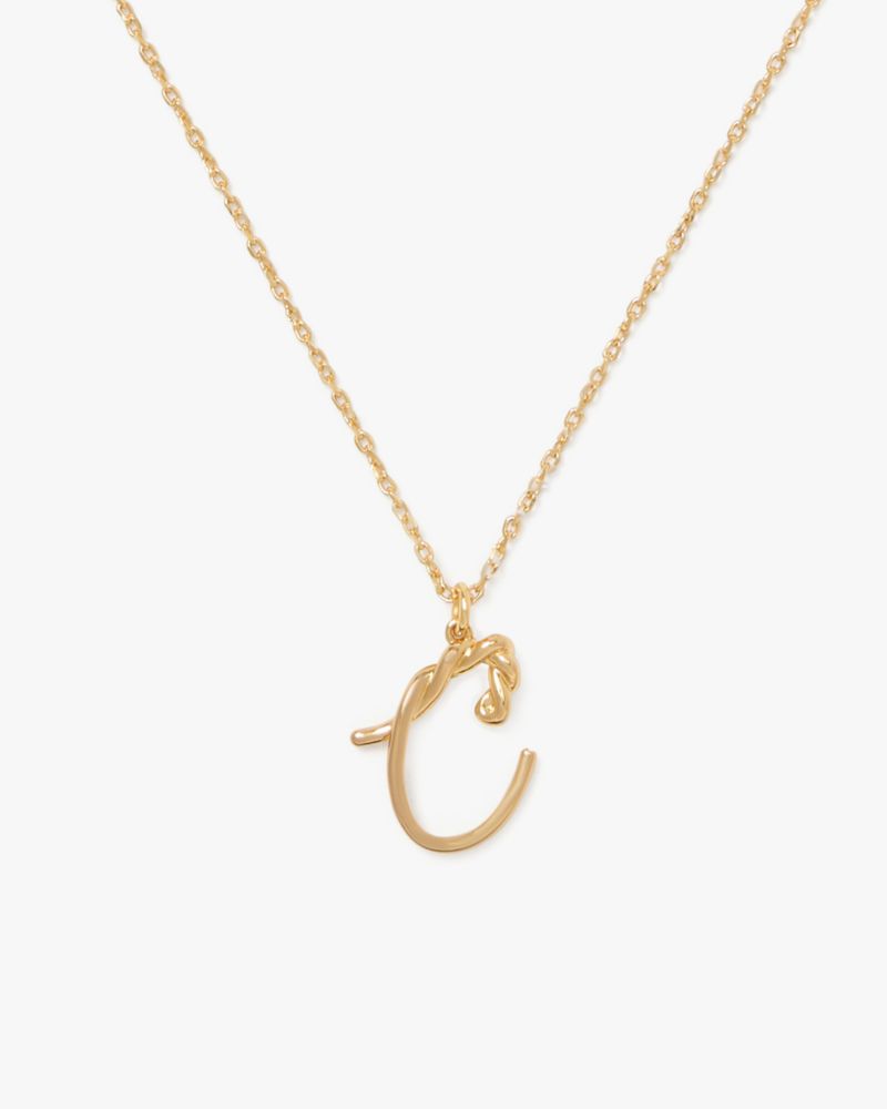 Kate Spade One In A Million C Pendant In Gold