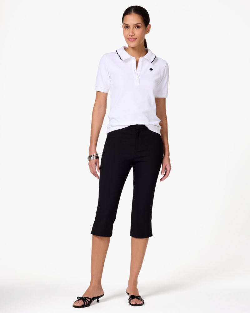 Kate Spade Ruffle Logo Poloshirt