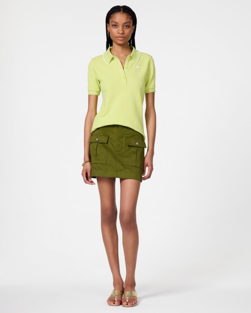 Ruffle Logo Polo Dress | Kate Spade Outlet