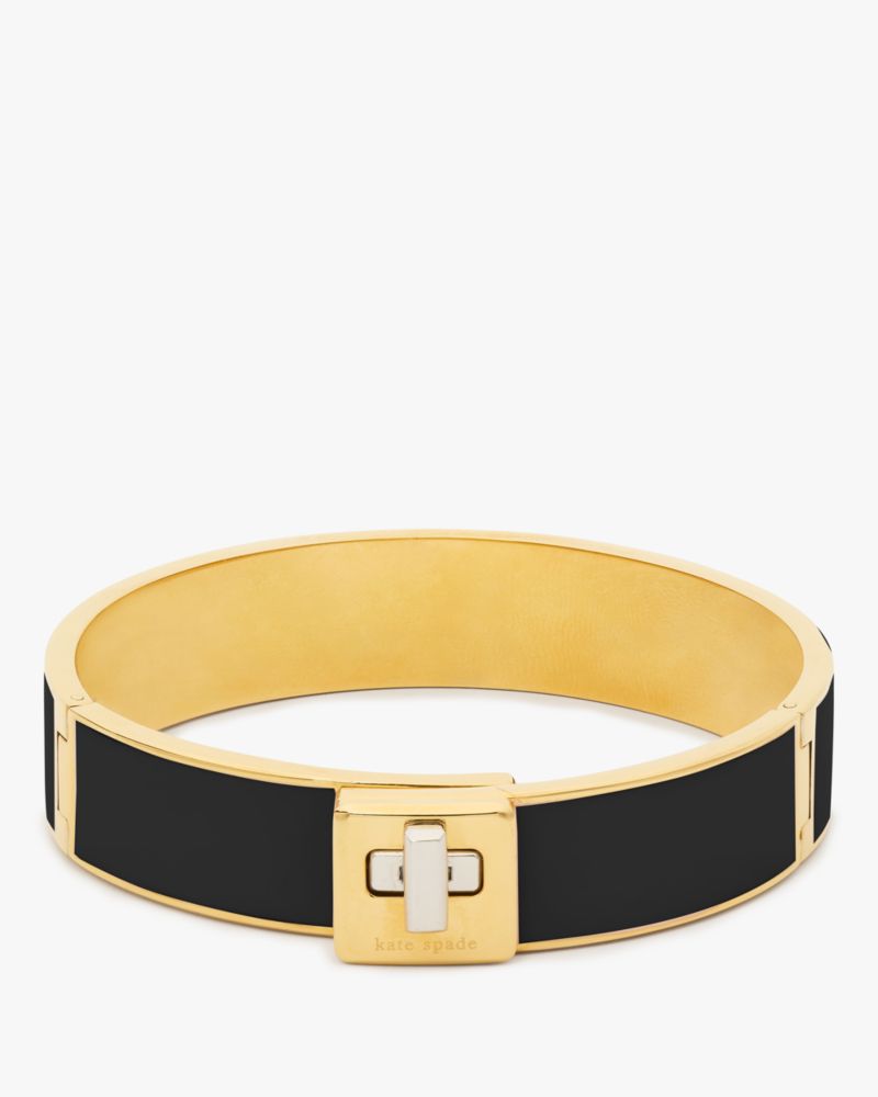 Phoebe Enamel Turnlock Bangle | Kate Spade Outlet