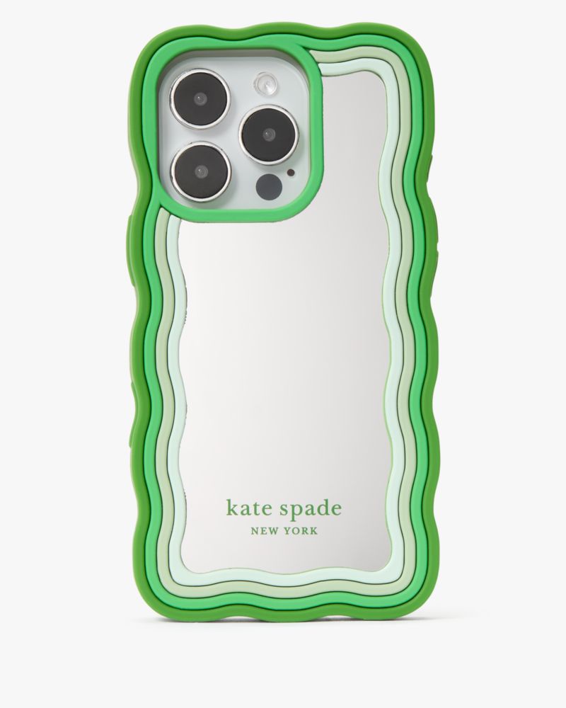 Kate Spade Mirrored Iphone 16 Pro Case In Ks Green