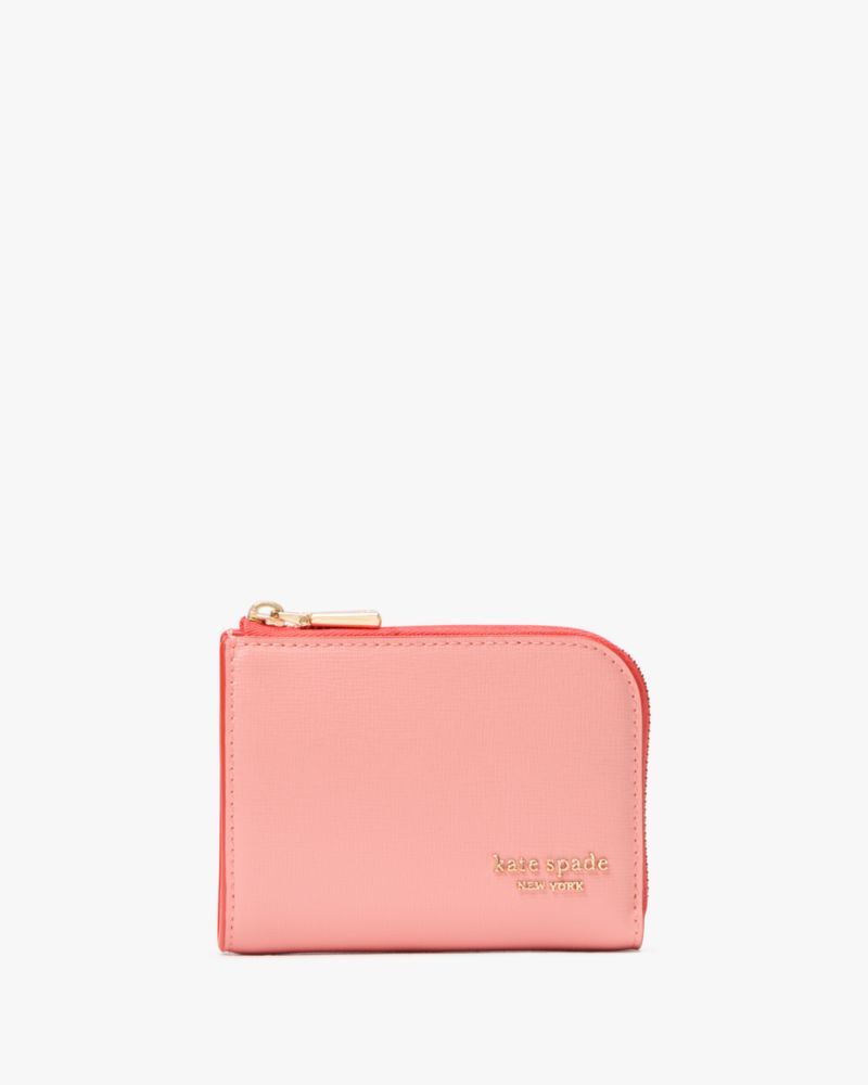 Shop Kate Spade Devin Pop Trim Zip Card Case