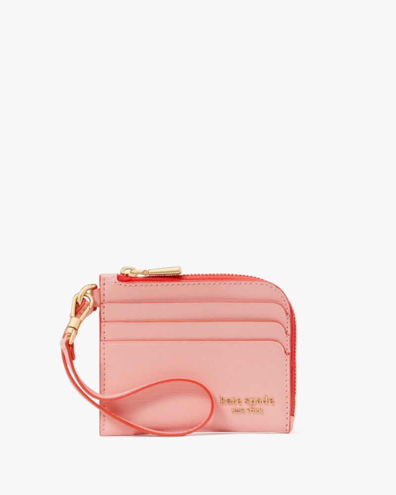 Shop Kate Spade Devin Pop Trim Card Case Wristlet