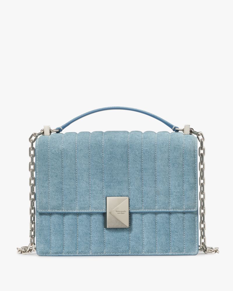 Deco Quilted Chain Shoulder Bag