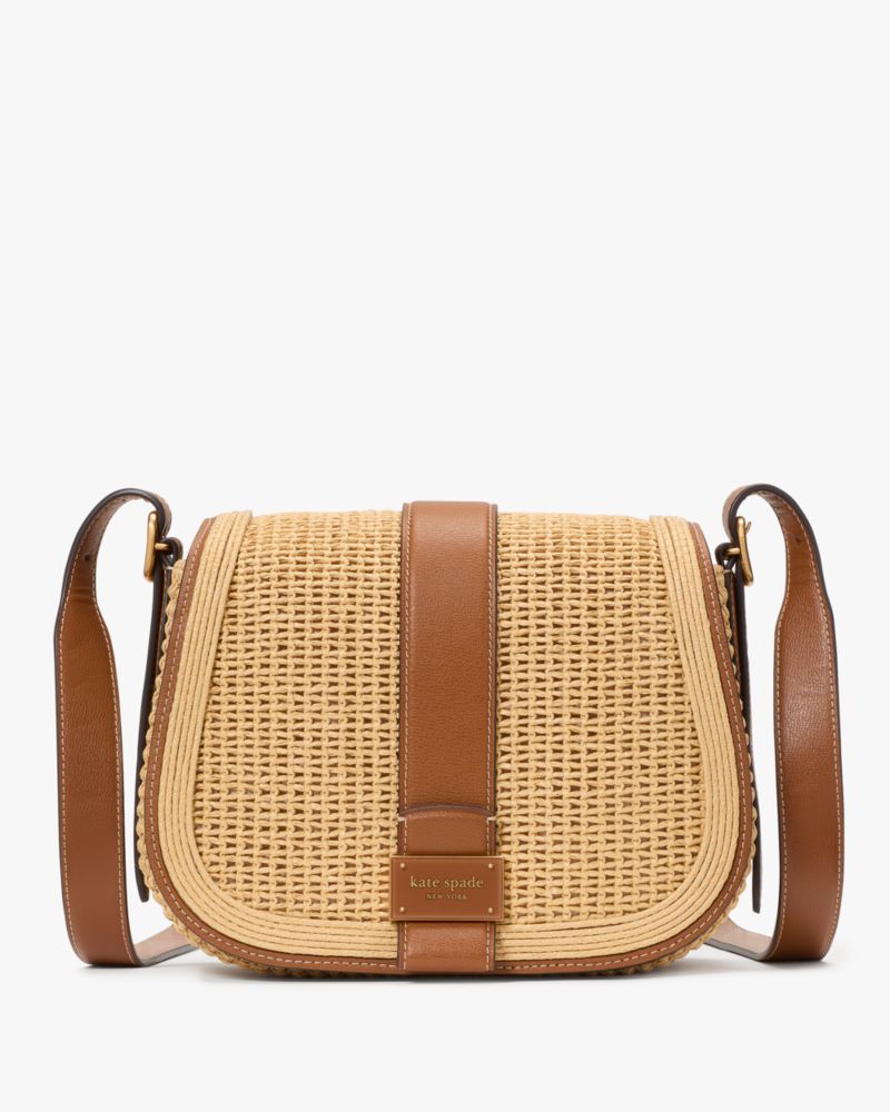 Nouveau Straw Saddle Bag