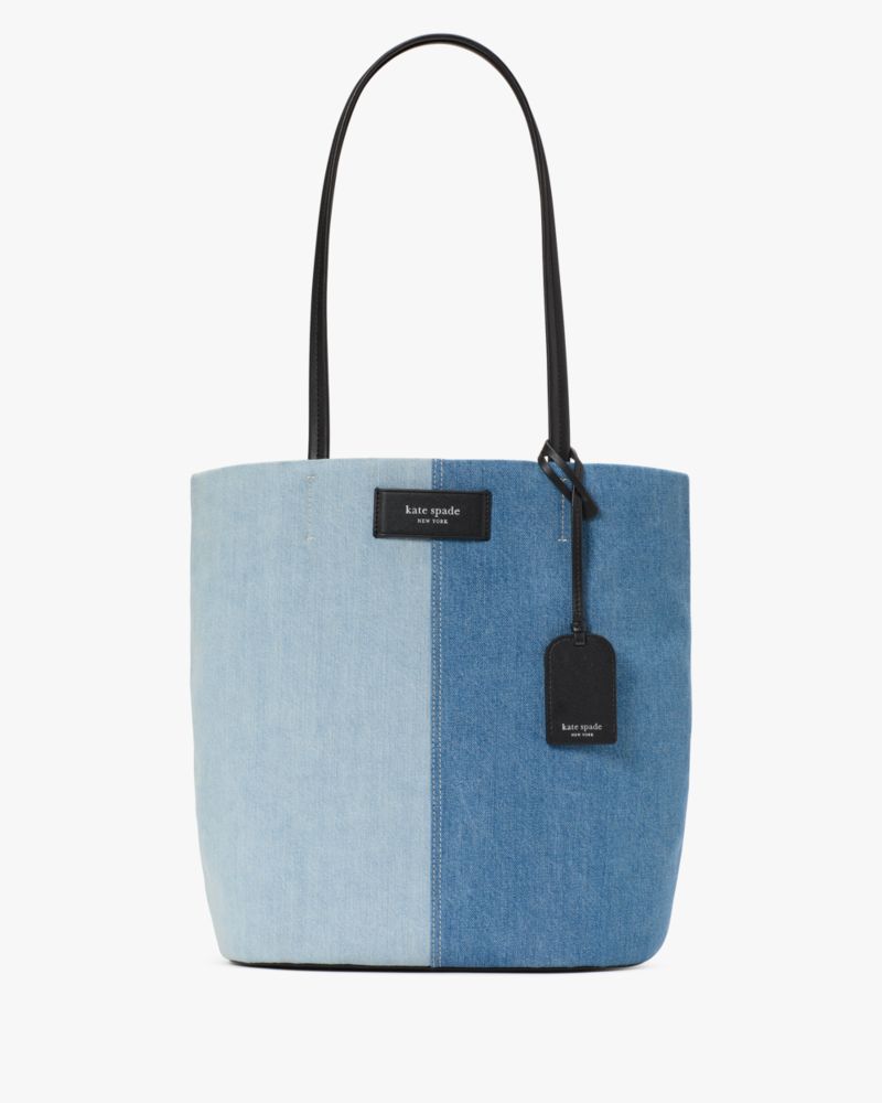 On Purpose Denim Large Tote Bag