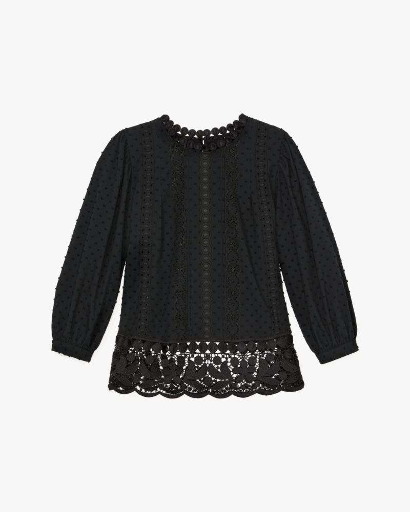 kate spade デイジーレースカラーボタンアップシャツ kate spade new york（ケイトスペード ニューヨーク）の