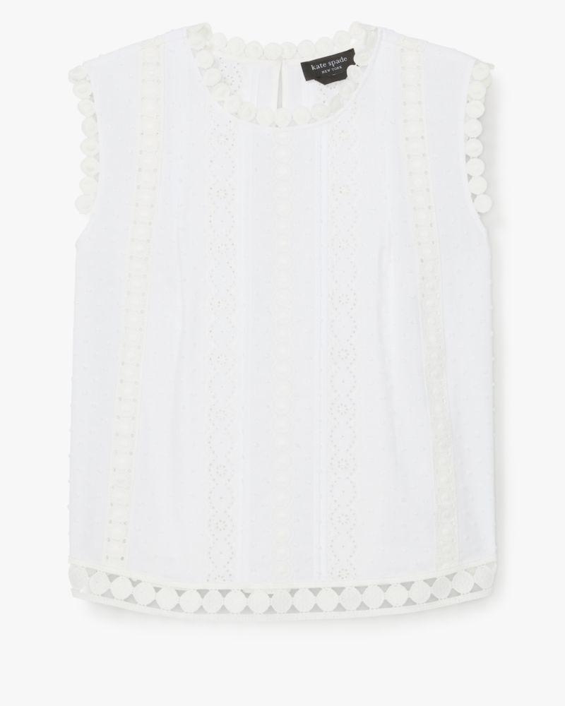 Dot Trim Shell Top