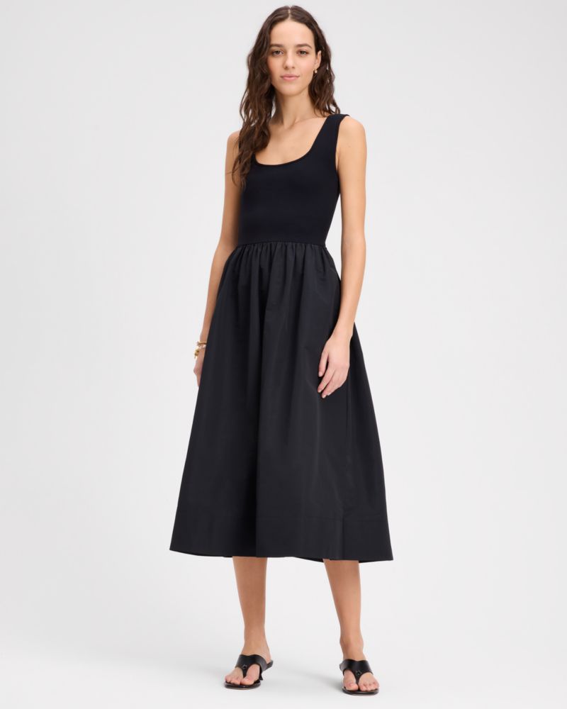Kate Spade Mixed Media Midi Dress