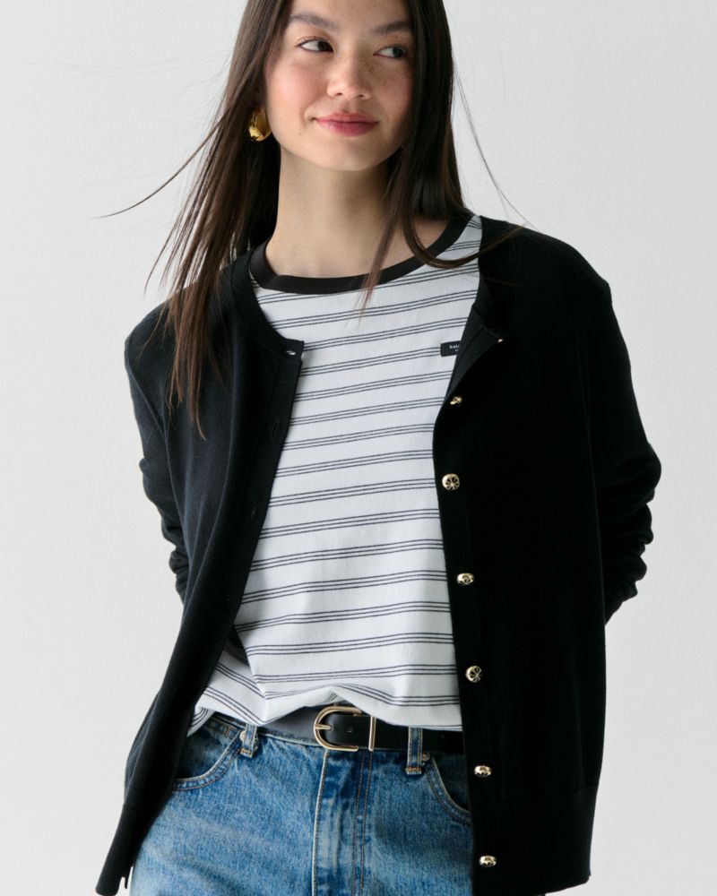 Kate Spade Leichter Cardigan Mit Pikblumen-Knopf