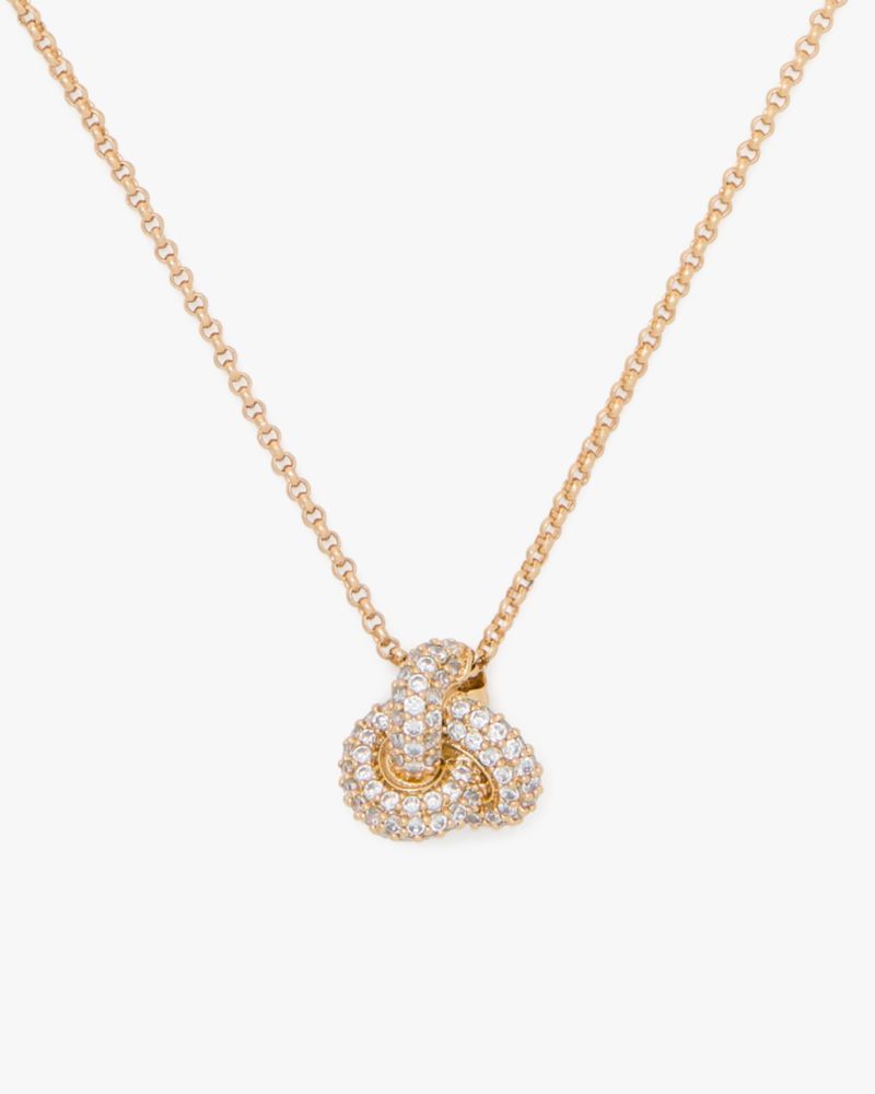 Double Knot Pave Pendant