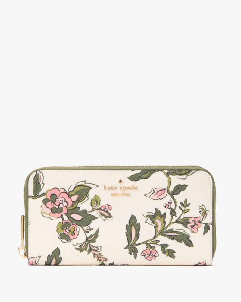 折りたたみ財布 Kate Spade Madison Floral Small L Zip Wallet KL865 Madison Floral Small L Zip Wallet | Kate Spade Outlet