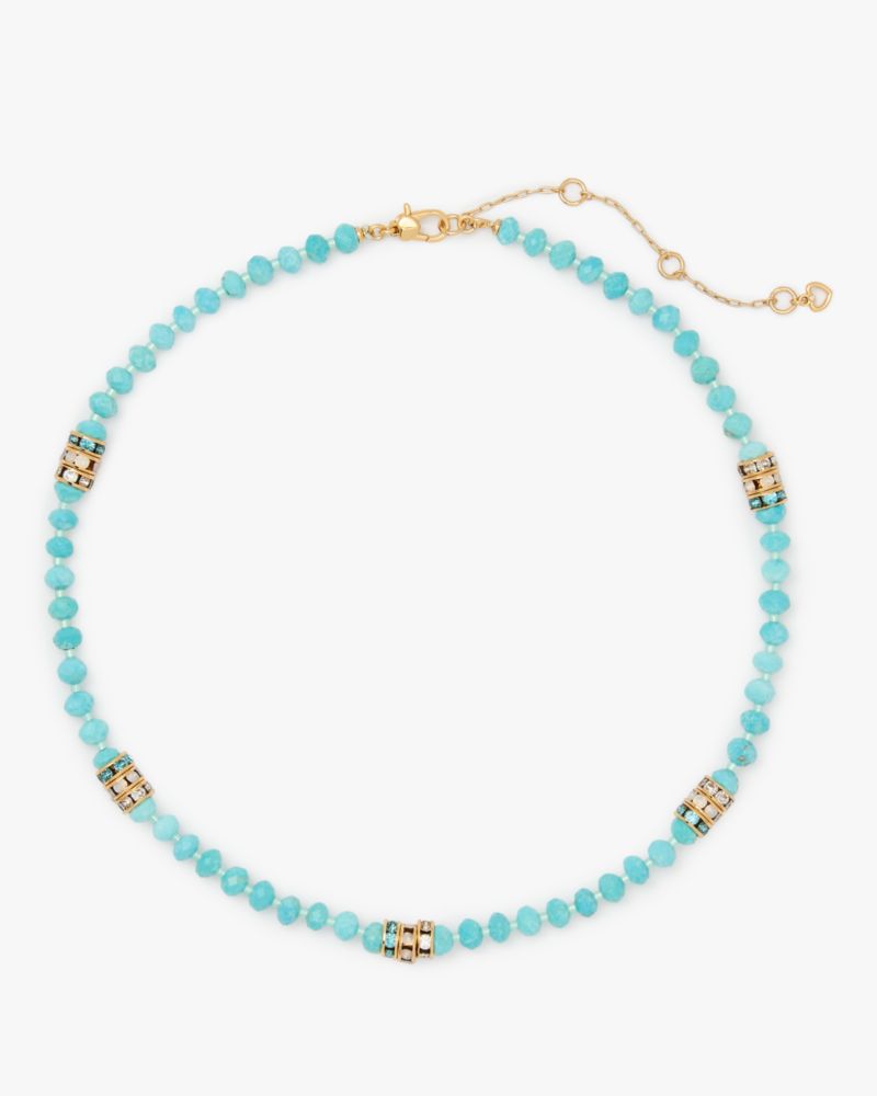 Kate Spade Beaded Necklace In Blue